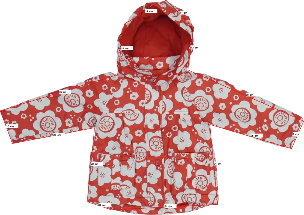 Piros TU Átmeneti kabát EU 92 / UK 2 év / US 2T