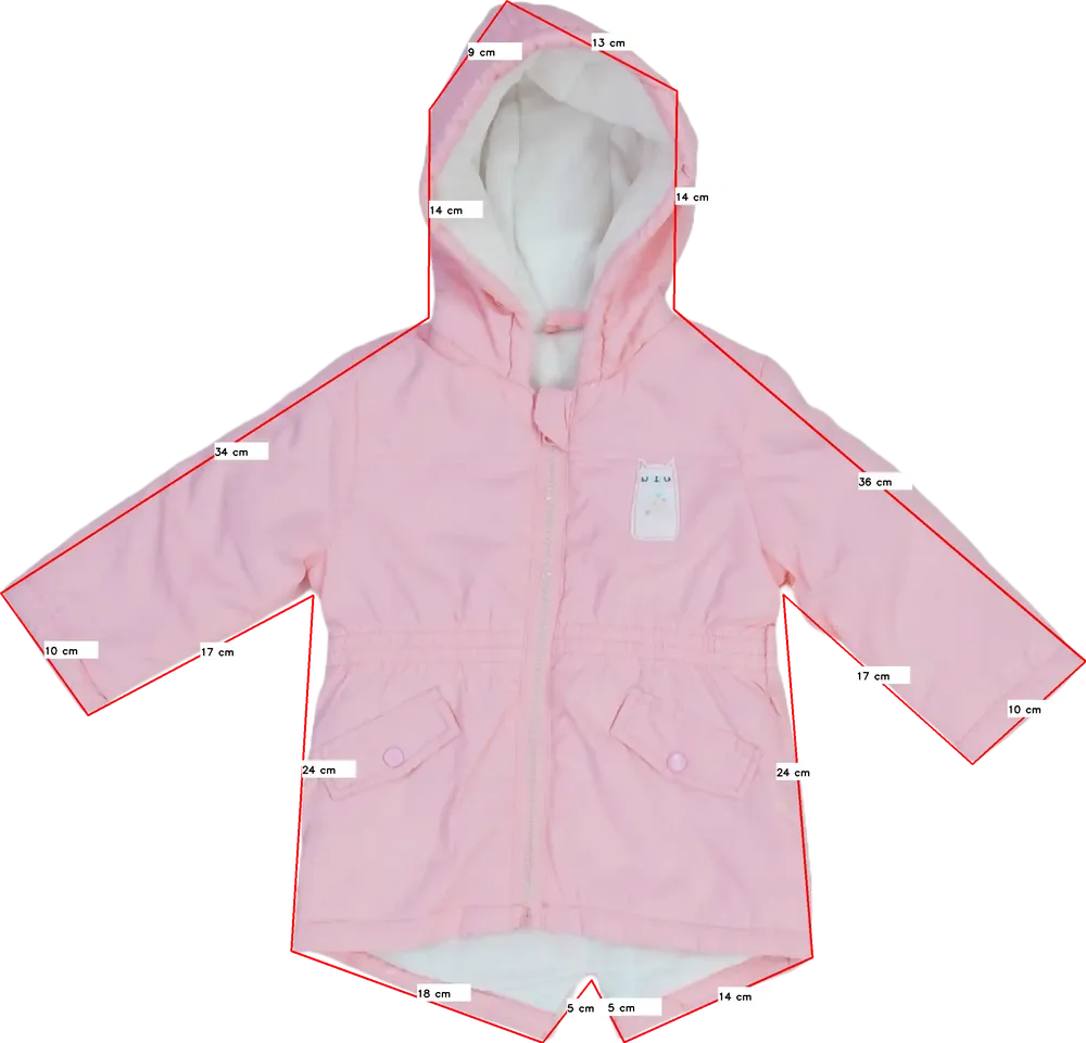 Rózsaszín Pepco Télikabát EU 80 / UK 9-12 hónap / US 12 hónap