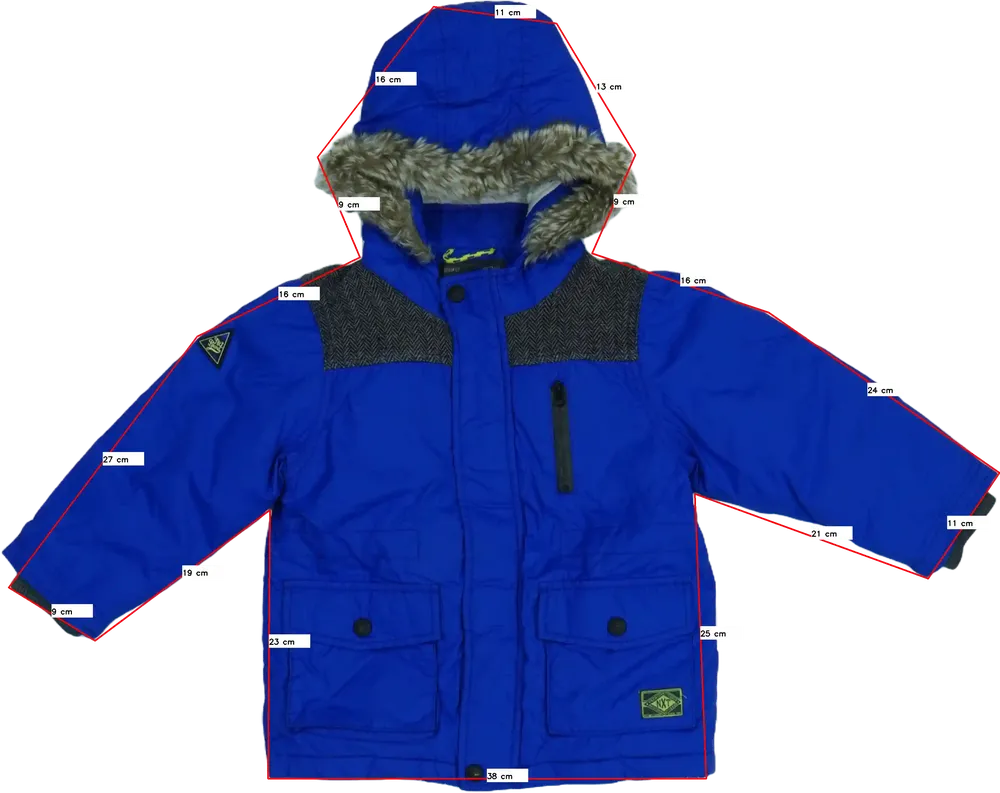 Kék Next Télikabát EU 104 / UK 4 év / US 4T/XS