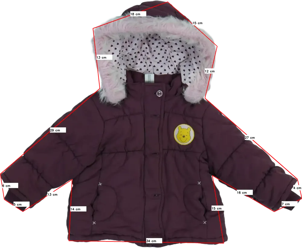 Lila Disney Télikabát EU 80 / UK 9-12 hónap / US 12 hónap