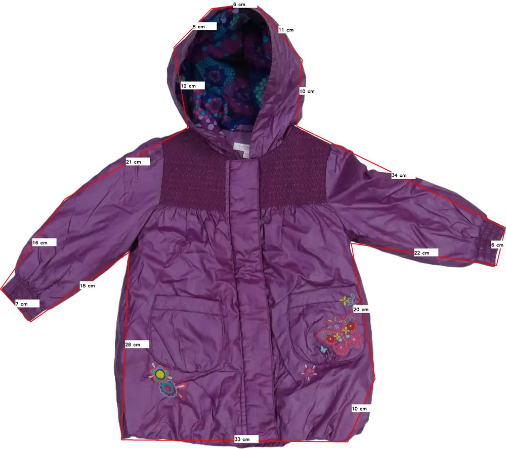 Lila Debenhams Átmeneti kabát EU 92 / UK 2 év / US 2T