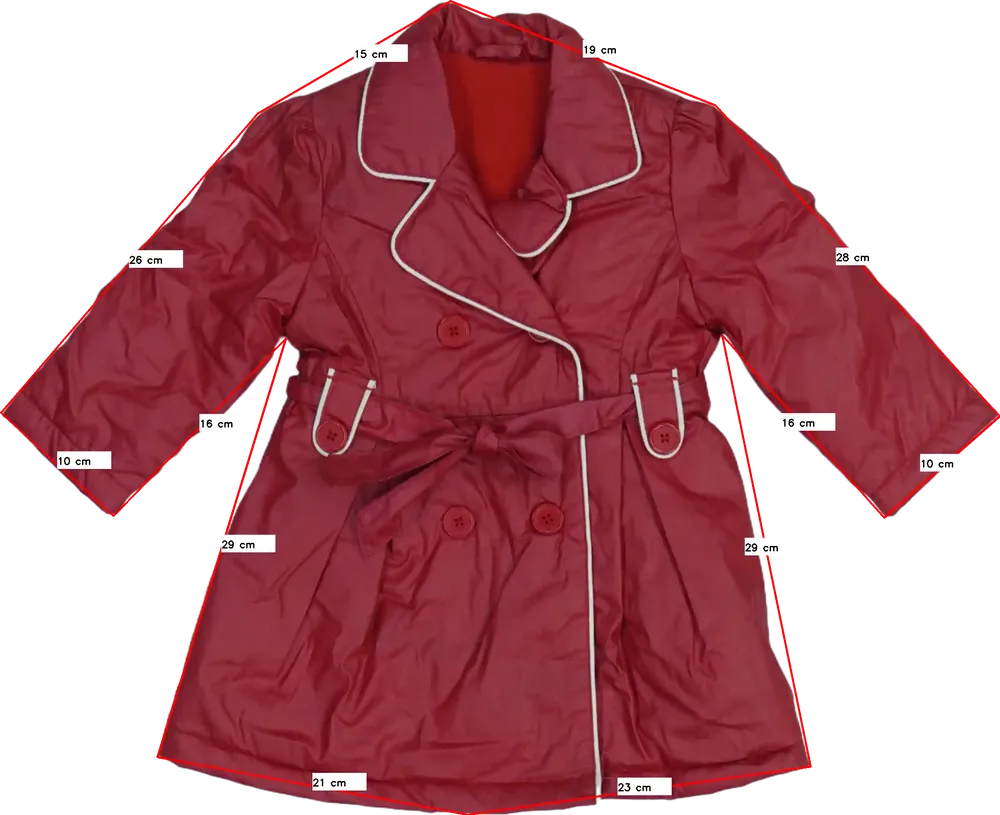 Piros Matalan Esőkabát EU 86 / UK 12-18 hónap / US 18 hónap