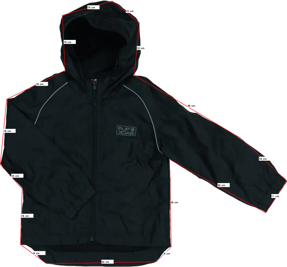 Fekete Egyéb Átmeneti kabát EU 128 / UK 8 év / US 8 év/M