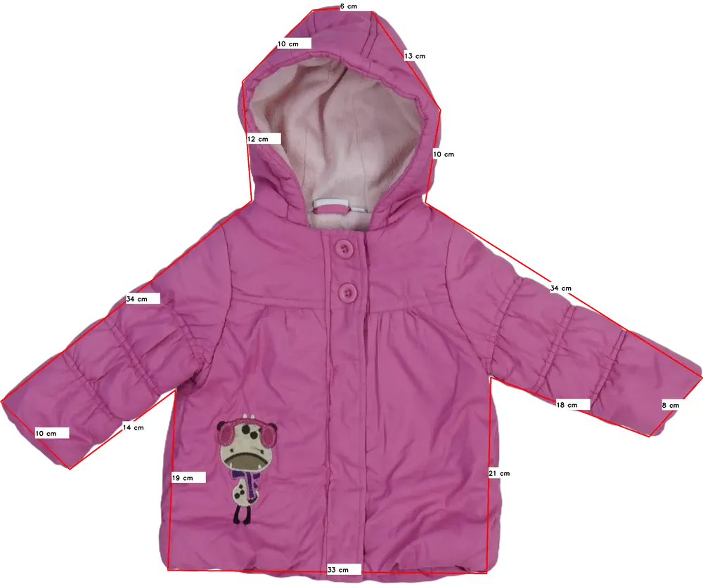 Rózsaszín Mini Télikabát EU 80 / UK 9-12 hónap / US 12 hónap