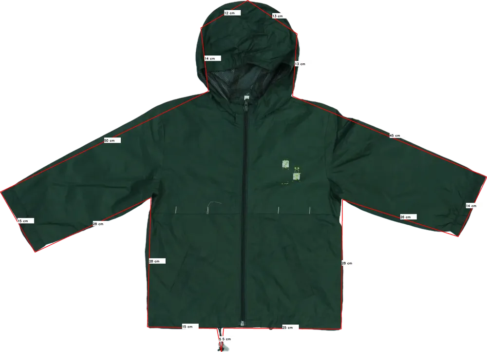 Zöld Egyéb Átmeneti kabát EU 110 / UK 5 év / US 5 év/XS