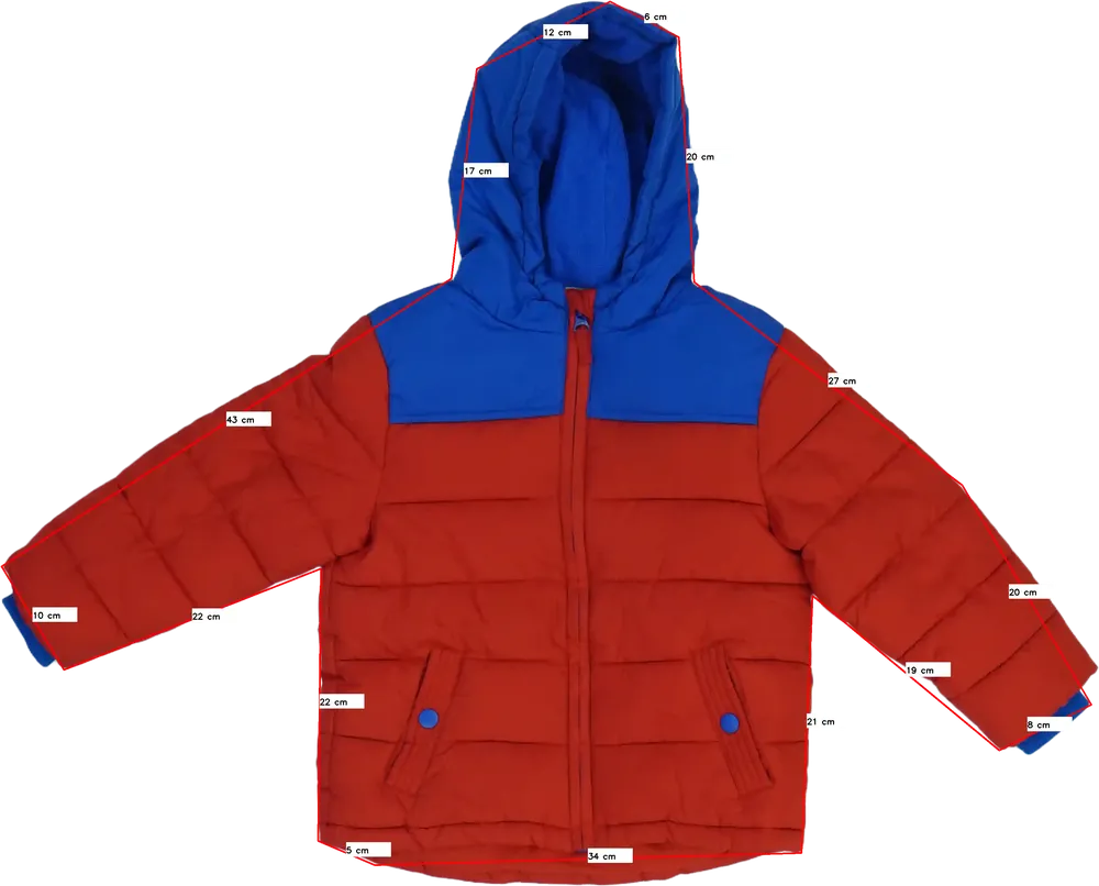 Piros George Télikabát EU 104 / UK 4 év / US 4T/XS