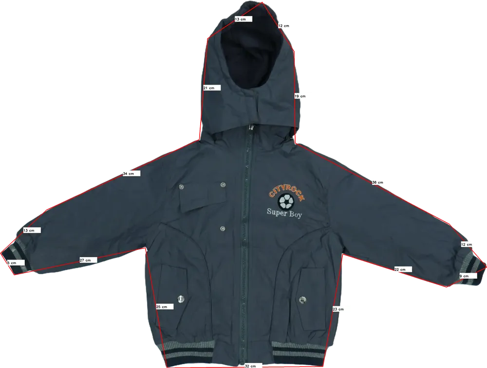 Szürke Egyéb Átmeneti kabát EU 110 / UK 5 év / US 5 év/XS