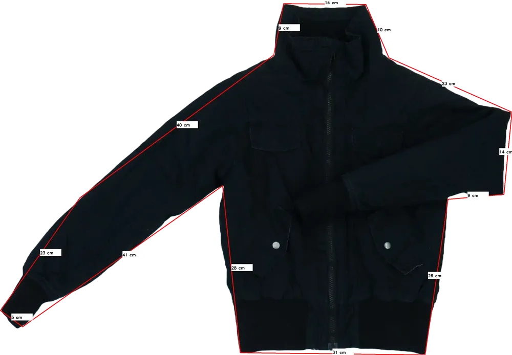 Fekete H&amp;M Átmeneti kabát EU 140 / UK 10 év / US 10 év/L