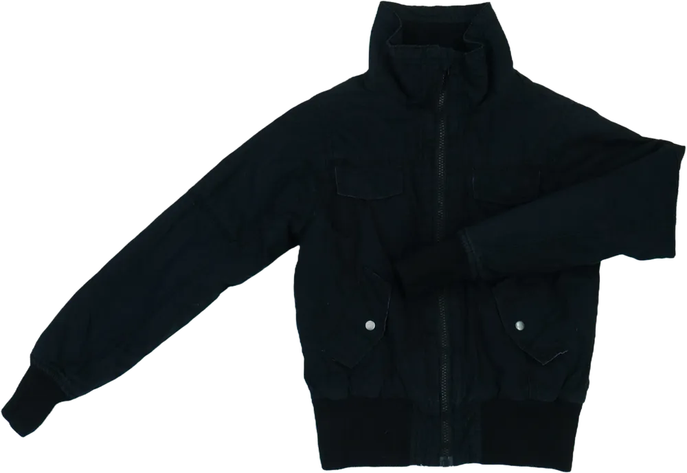 Fekete H&amp;M Átmeneti kabát EU 140 / UK 10 év / US 10 év/L