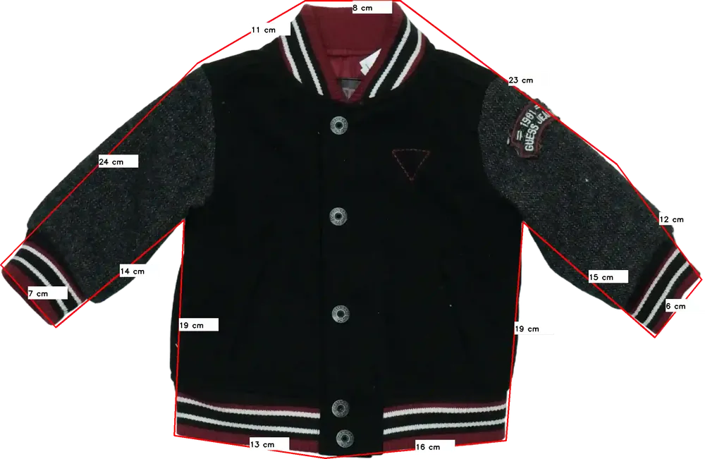 Fekete Guess Dzseki EU 80 / UK 9-12 hónap / US 12 hónap