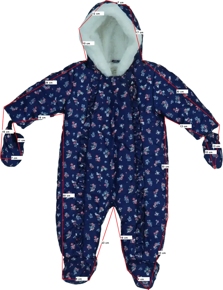 Kék George Baby overál EU 74 / UK 6-9 hónap / US 6-9 hónap