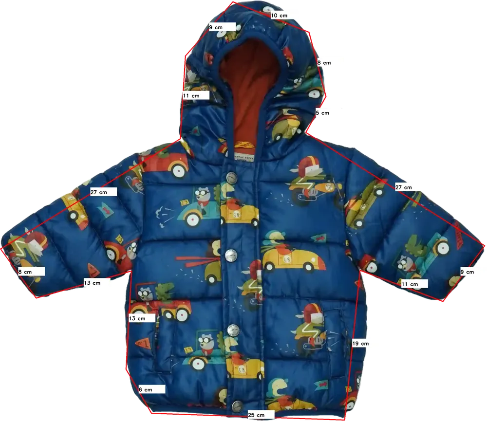 Kék Next Télikabát EU 68 / UK 3-6 hónap / US 3-6 hónap