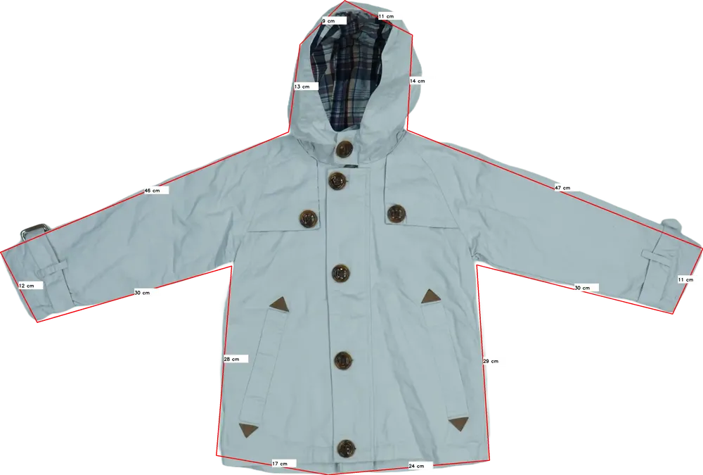 Szürke Egyéb Átmeneti kabát EU 116 / UK 6 év / US 6 év/S