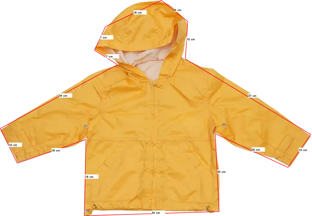 Sárga (narancs) Montefiore Esőkabát EU 80 / UK 9-12 hónap / US 12 hónap