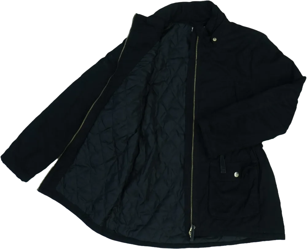 Fekete H&amp;M Átmeneti kabát EU 146 / UK 11 év / US 12 év/L