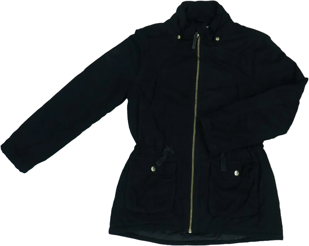 Fekete H&amp;M Átmeneti kabát EU 146 / UK 11 év / US 12 év/L