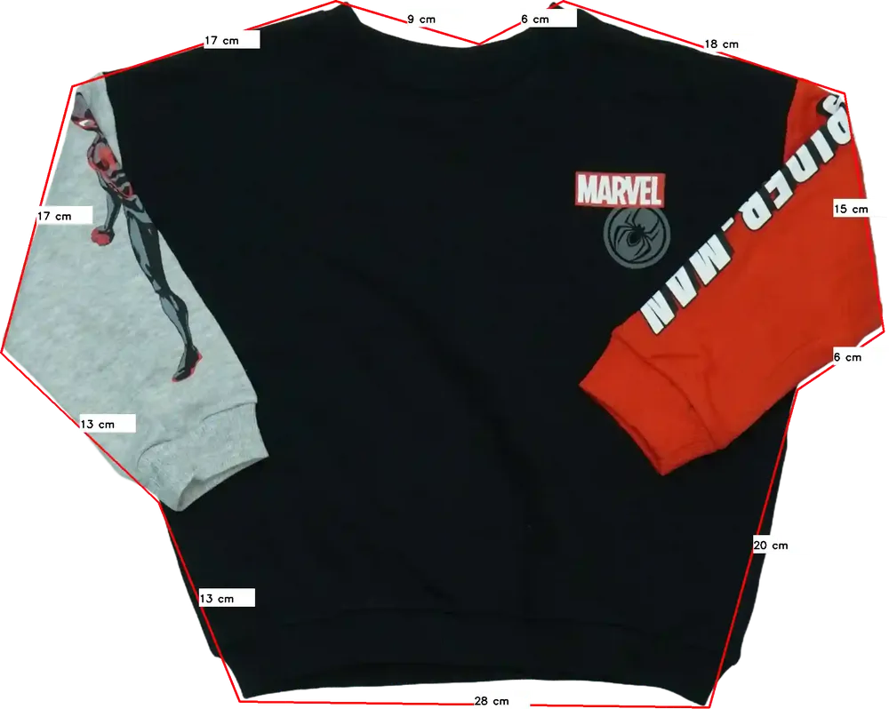 Fekete Marvel Pulóver EU 92 / UK 2 év / US 2T