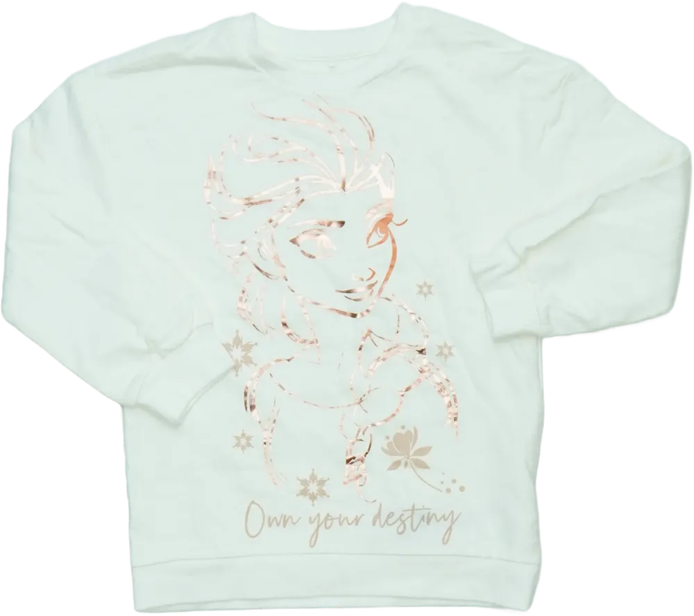 Fehér Disney Pulóver EU 122 / UK 7 év / US 7 év/M