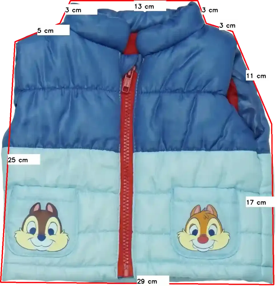 Kék Disney Mellény EU 50 / UK Újszülött / US Újszülött