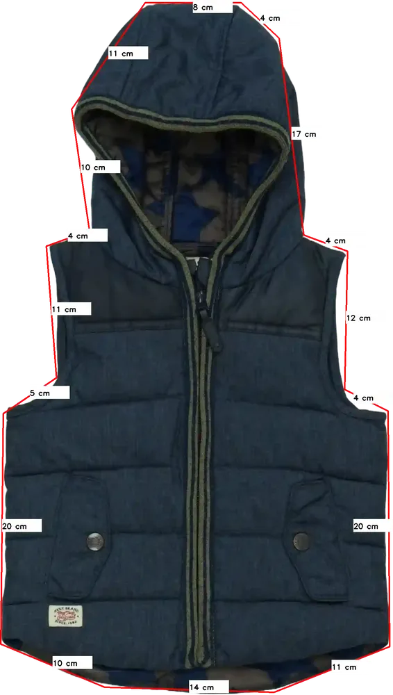 Kék Next Mellény EU 86 / UK 12-18 hónap / US 18 hónap