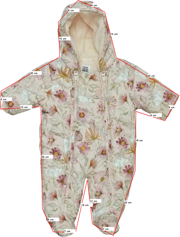 Rózsaszín Next Baby overál EU 56 / UK Újszülött / US Újszülött