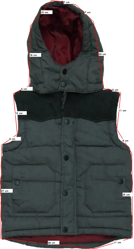 Szürke DopoDopo Mellény EU 104 / UK 4 év / US 4T/XS