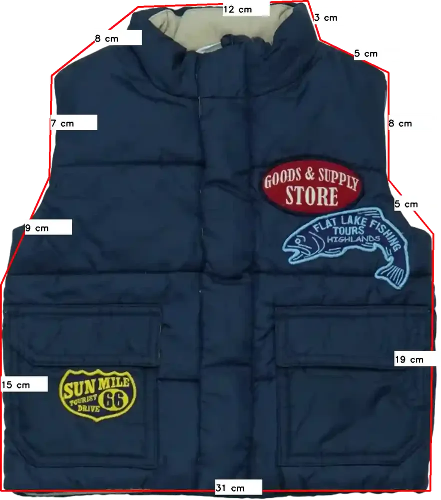 Kék Egyéb Mellény EU 86 / UK 12-18 hónap / US 18 hónap