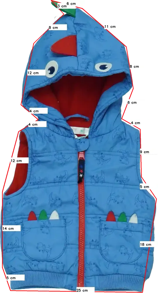 Kék M&amp;Co. Mellény EU 68 / UK 3-6 hónap / US 3-6 hónap