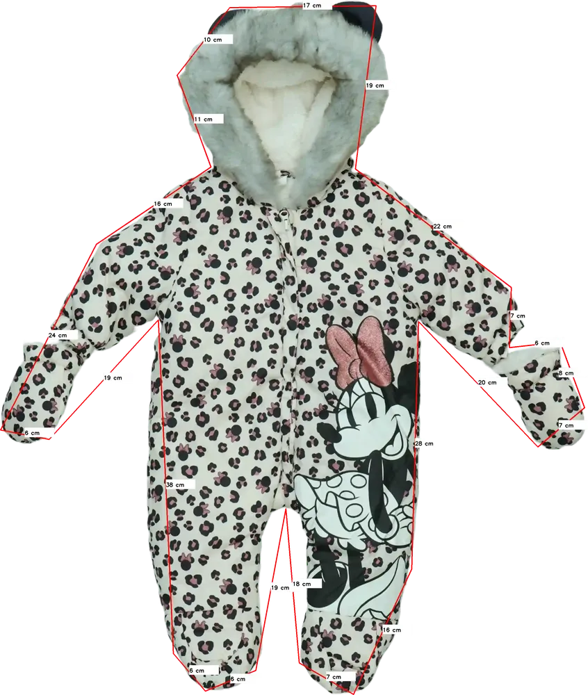 Fehér Disney Baby overál EU 62 / UK 0-3 hónap / US 0-3 hónap