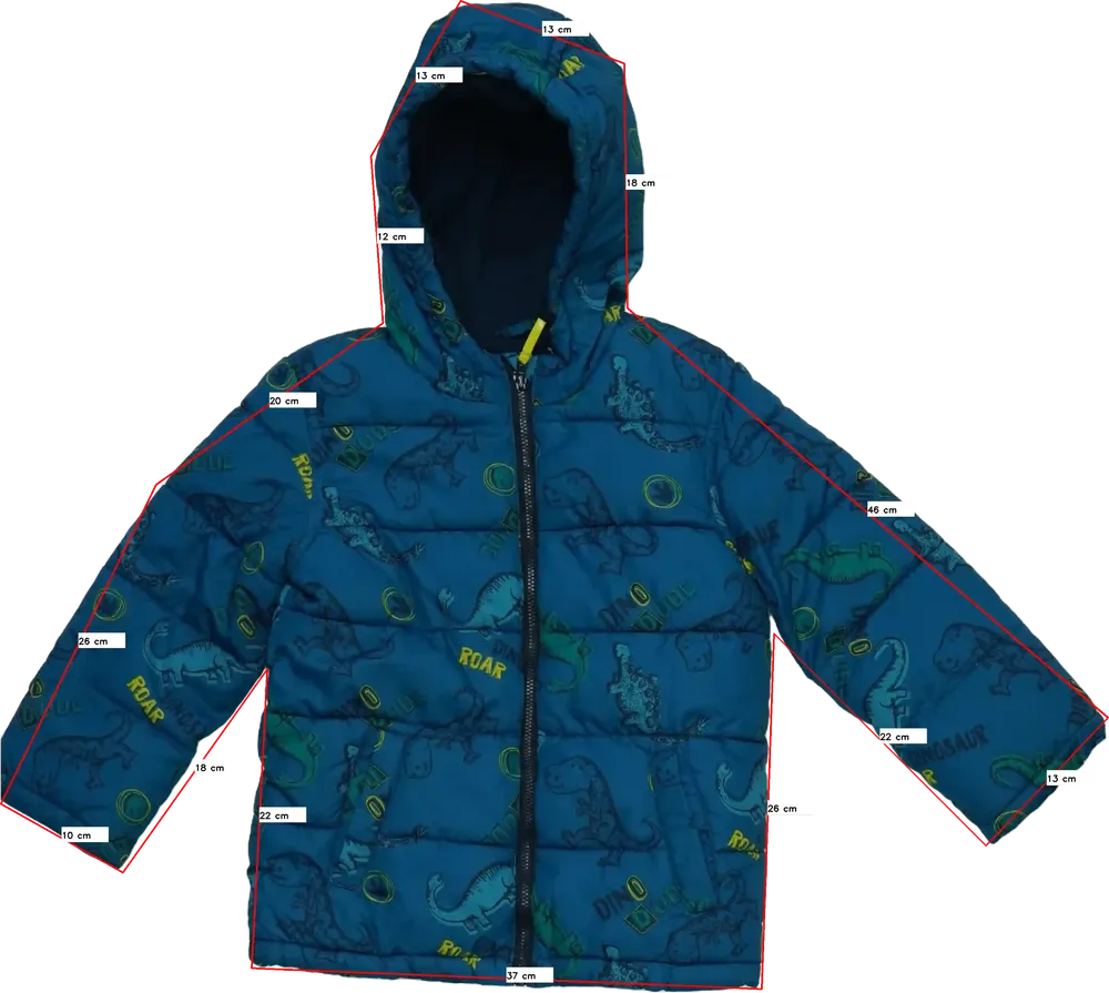 Zöld Matalan Télikabát EU 110 / UK 5 év / US 5 év/XS