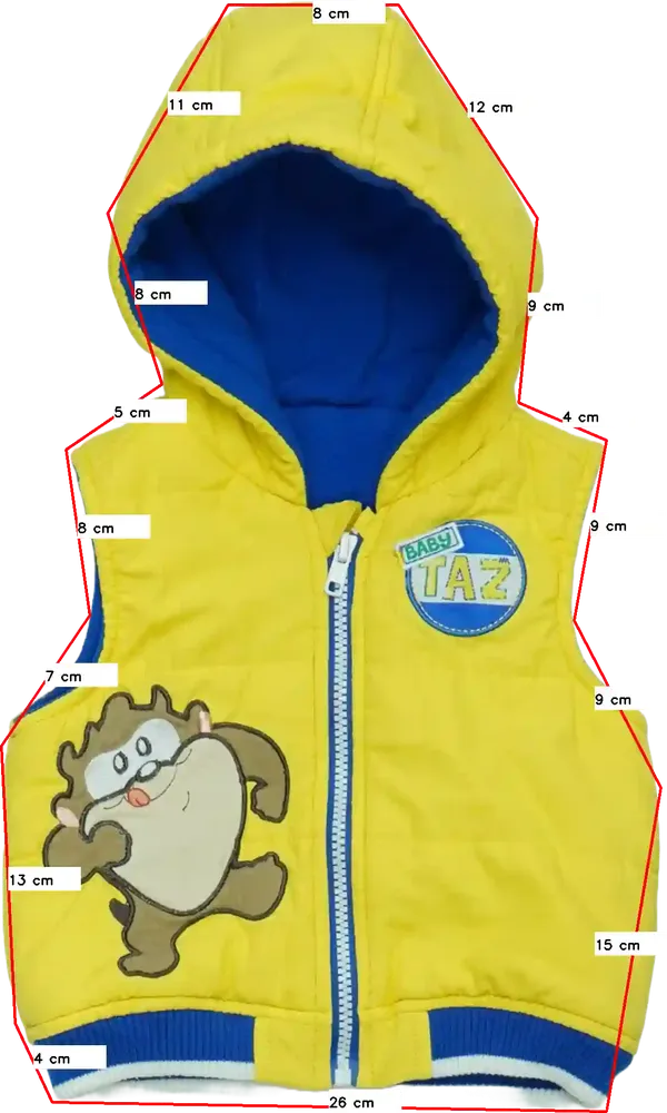 Sárga Disney Mellény EU 80 / UK 9-12 hónap / US 12 hónap