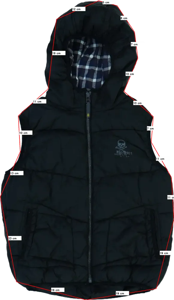 Fekete Next Mellény EU 134 / UK 9 év / US 9 év/L