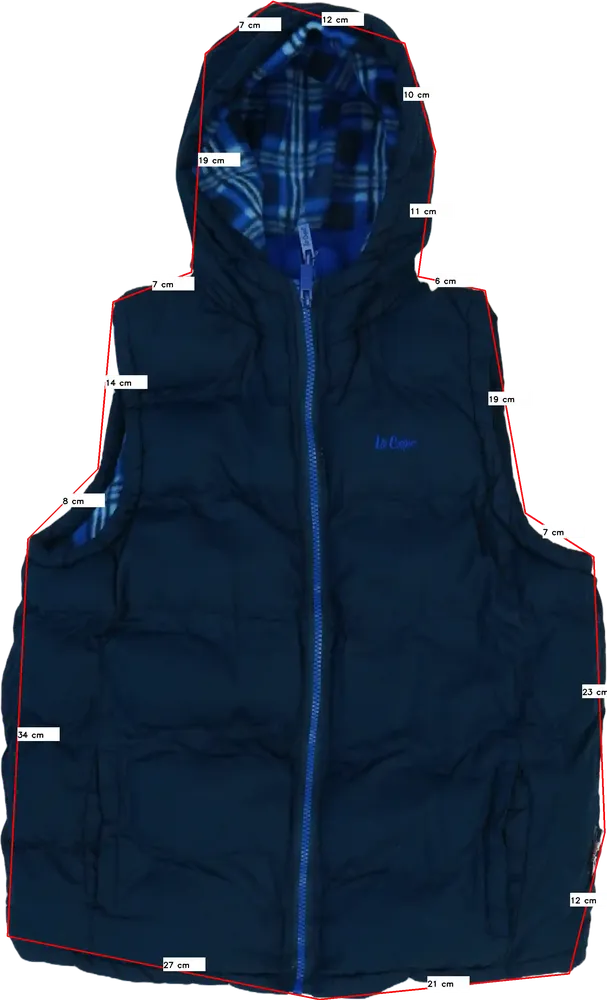 Kék Lee Cooper Mellény EU 158 / UK 13 év / US 14 év/XL