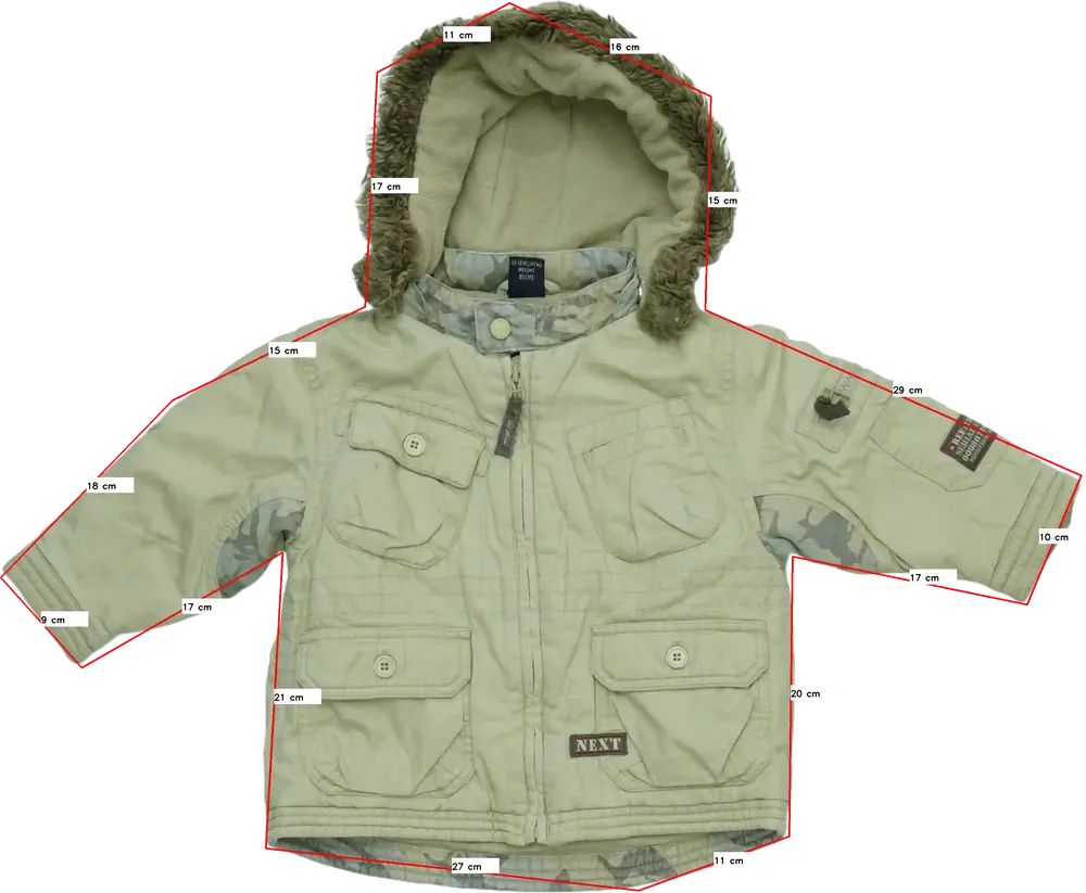 Barna Next Átmeneti kabát EU 86 / UK 12-18 hónap / US 18 hónap