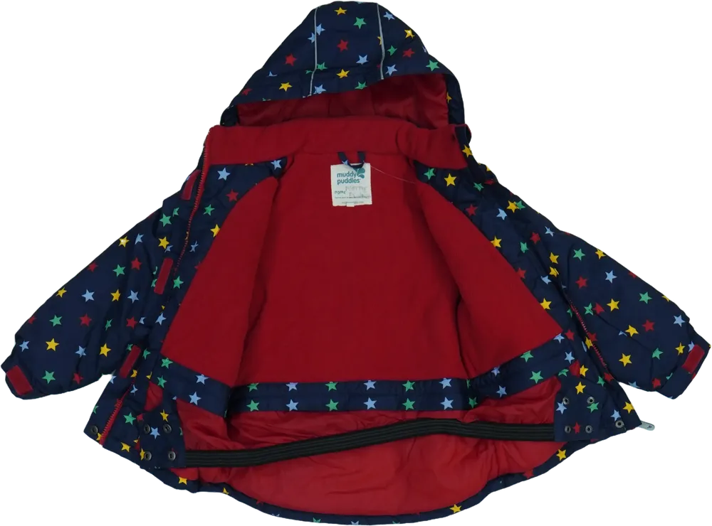 Kék Muddy Puddles Síkabát EU 128 / UK 8 év / US 8 év/M