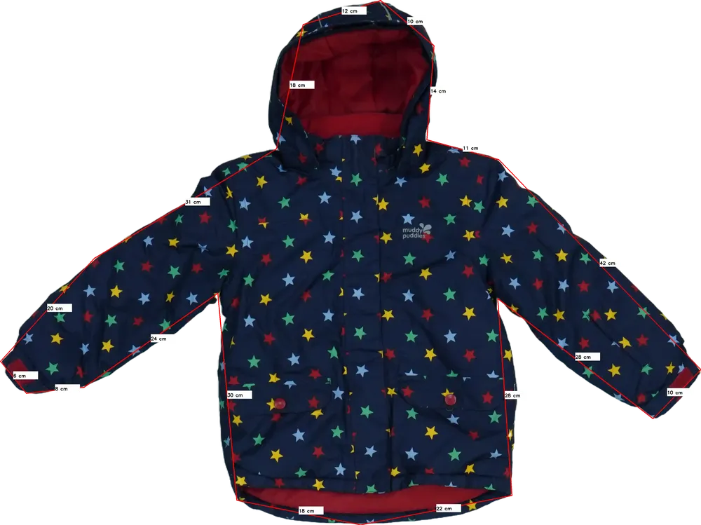 Kék Muddy Puddles Síkabát EU 128 / UK 8 év / US 8 év/M