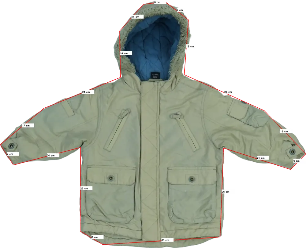 Barna Next Átmeneti kabát EU 104 / UK 4 év / US 4T/XS