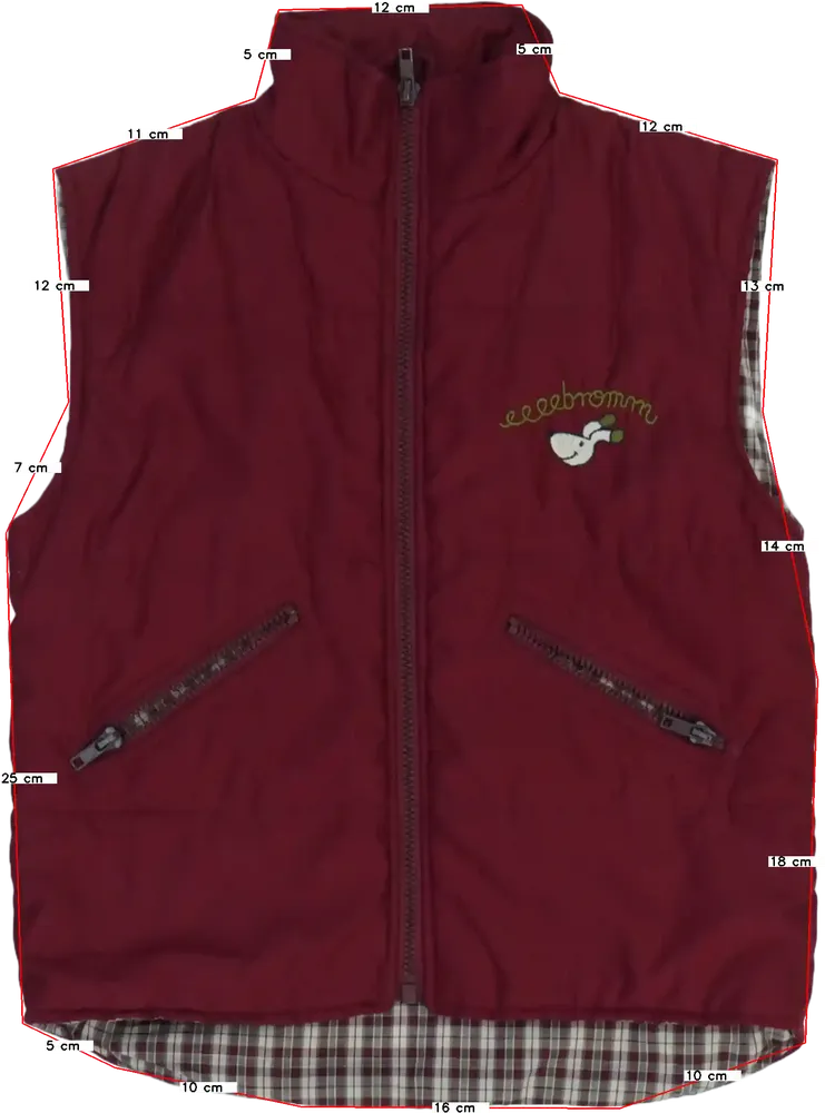 Bordó Egyéb Mellény EU 122 / UK 7 év / US 7 év/M