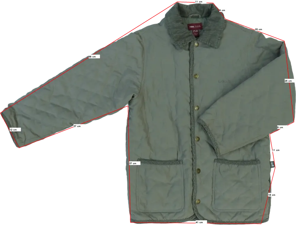 Zöld Next Átmeneti kabát EU 140 / UK 10 év / US 10 év/L