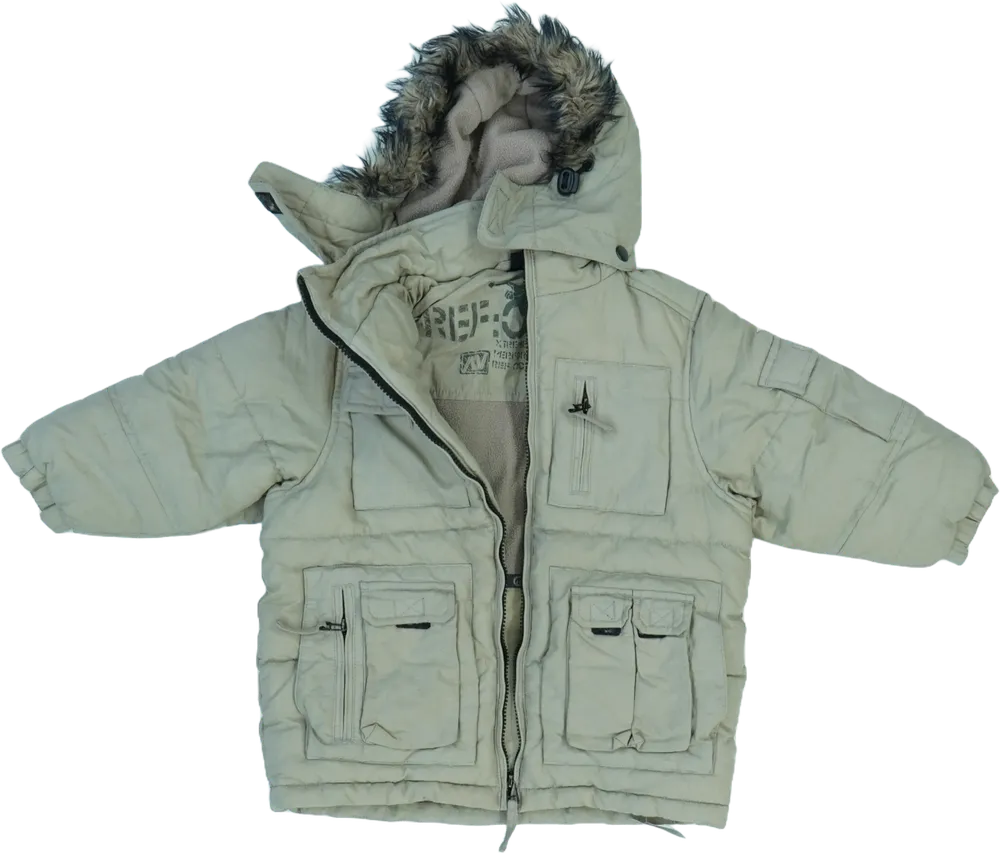 Barna Next Télikabát EU 104 / UK 4 év / US 4T/XS