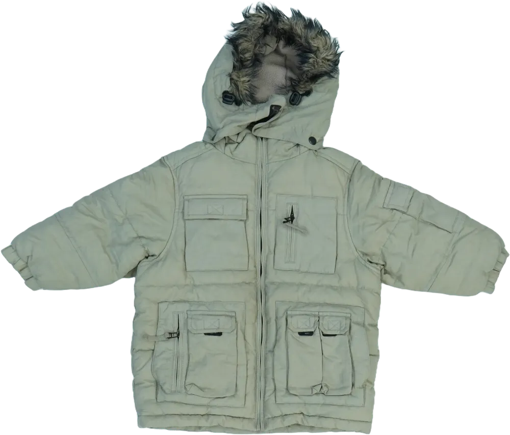 Barna Next Télikabát EU 104 / UK 4 év / US 4T/XS