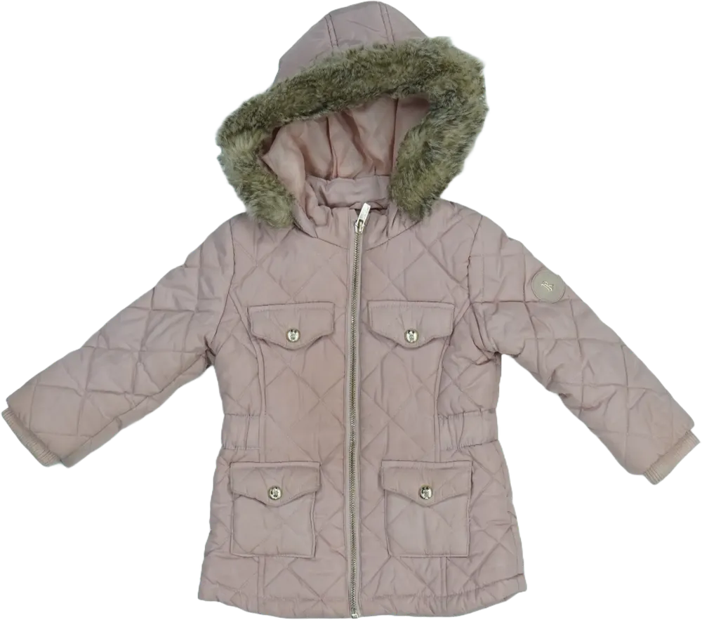 Rózsaszín River Island Télikabát EU 98 / UK 3 év / US 3T