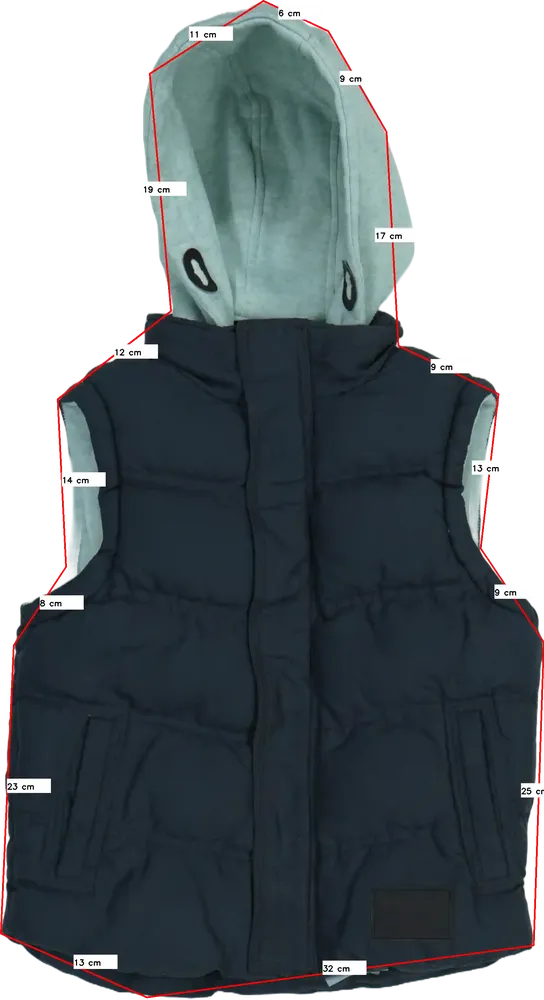 Szürke Rebel Mellény EU 134 / UK 9 év / US 9 év/L