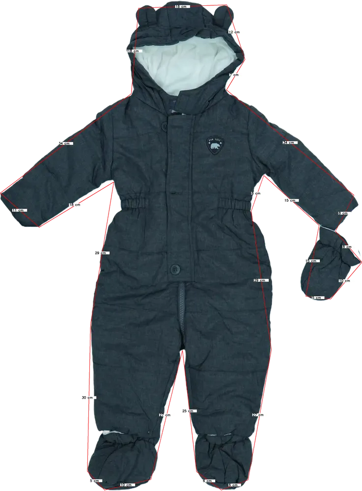 Szürke C&amp;A Baby overál EU 86 / UK 12-18 hónap / US 18 hónap