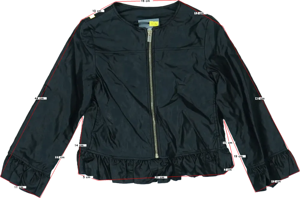 Fekete Maëlie Bőrkabát EU 128 / UK 8 év / US 8 év/M