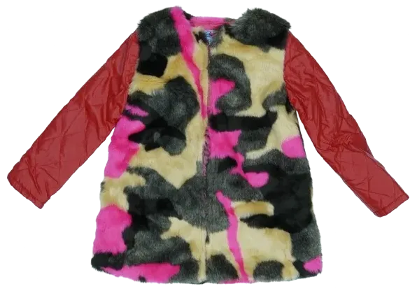 Piros Rosalita Szőrmekabát EU 104 / UK 4 év / US 4T/XS