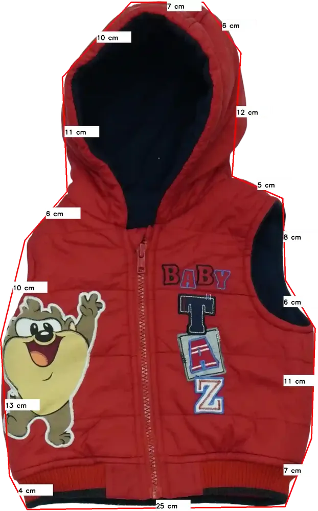 Piros Disney Mellény EU 74 / UK 6-9 hónap / US 6-9 hónap