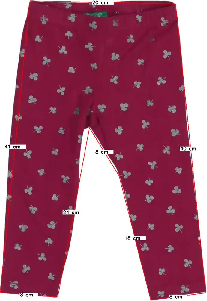 Rózsaszín Benetton Leggings EU 86 / UK 12-18 hónap / US 18 hónap