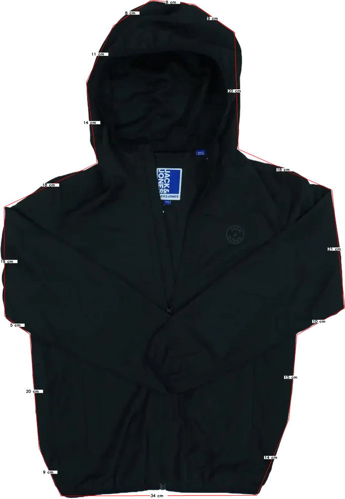 Fekete Jack&amp;Jones Széldzseki EU 152 / UK 12 év / US 12 év/L