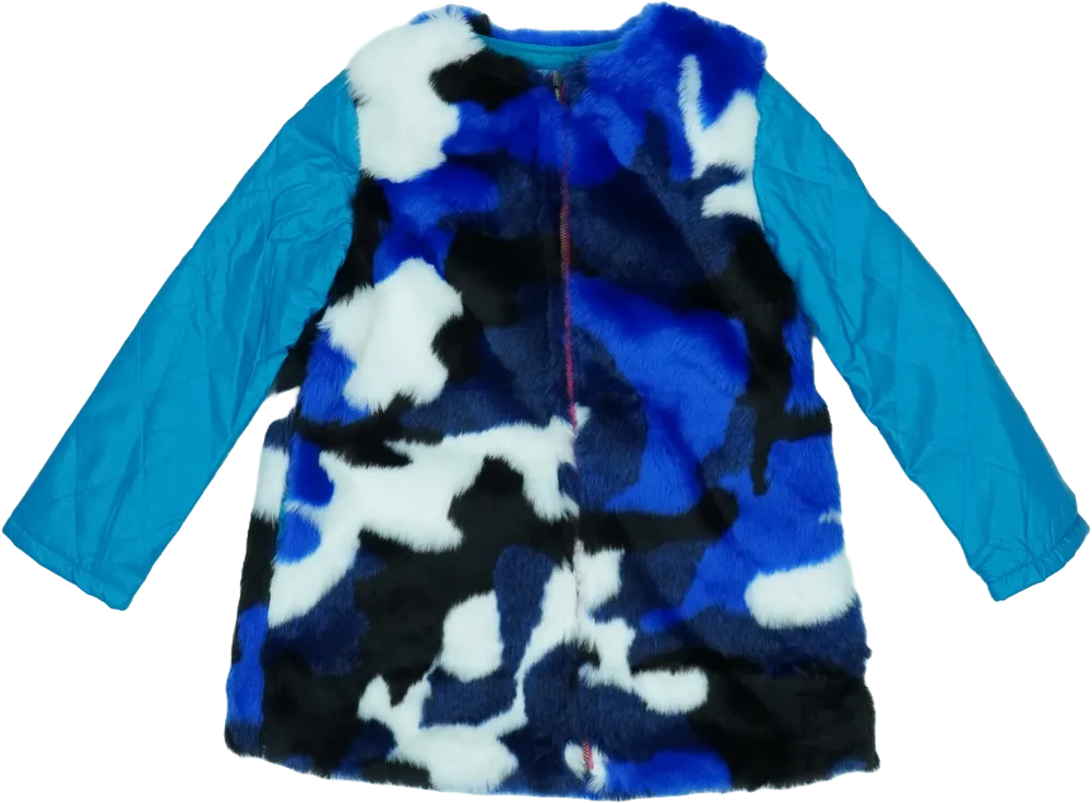 Kék Rosalita Szőrmekabát EU 104 / UK 4 év / US 4T/XS